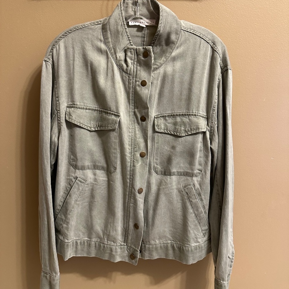 Women's Green Denim Jacket